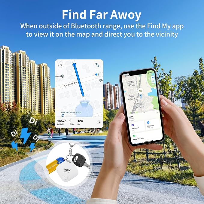 Air Tracker Tag 4 Pack Bluetooth Luggage Tracker tag Locator Works - Image 4