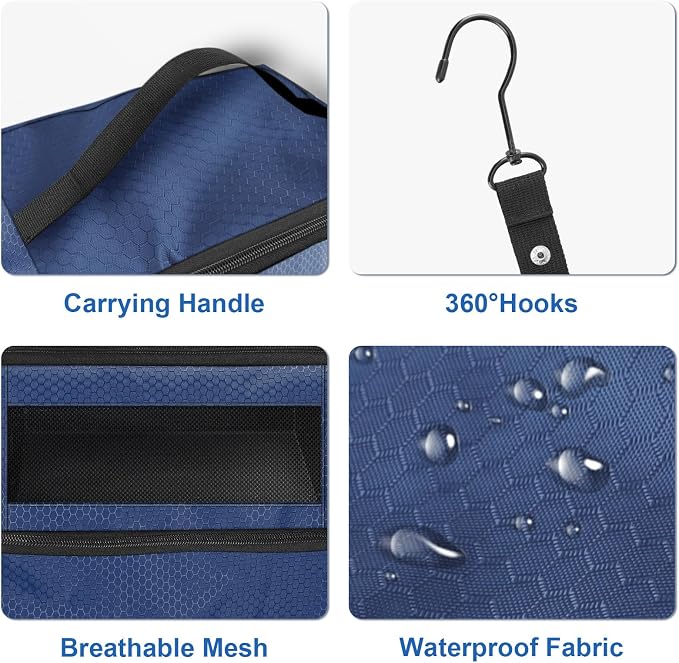 Suitcase Organizer, Travel Luggage Organizer Portable Hanging Travel Shelves - Image 5
