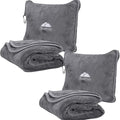 BlueHills 2-Pack Premium Soft Travel Blanket Pillow Airplane Blanket in Soft by BlueHills