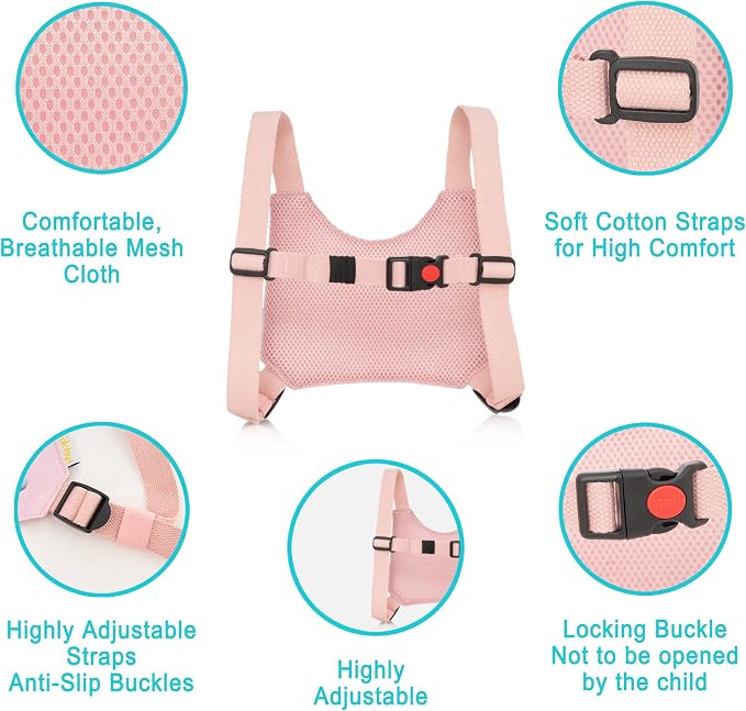 Toddler Leash Harness Kid Leash Child Safety Harness Baby Leash Anti Lost Ages - Image 3