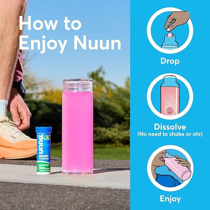 Nuun Sport Electrolyte Tablets for Proactive Hydration, Mixed Flavors, 4 Pack - Image 6