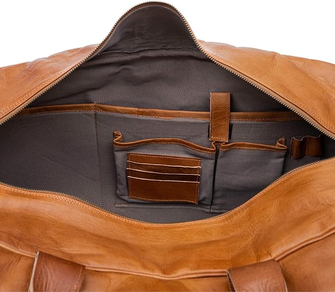 Berliner Bags Vintage Genuine Leather Duffle Austin XL - Image 9