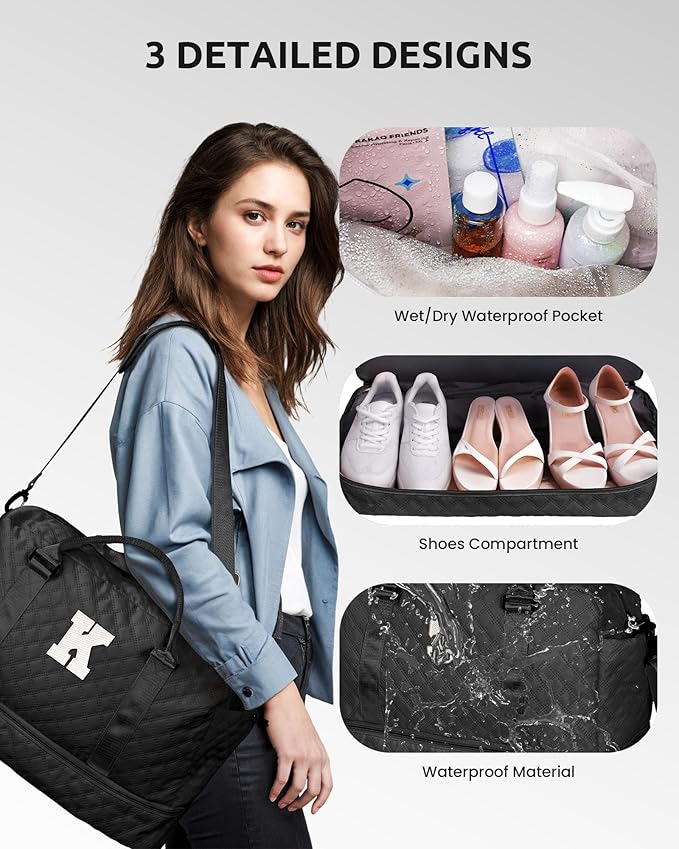 Granddaughter Gifts-Initial Duffle Bag - Image 6