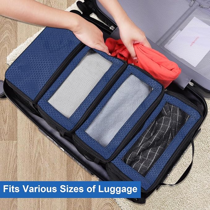 Suitcase Organizer, Travel Luggage Organizer Portable Hanging Travel Shelves - Image 3