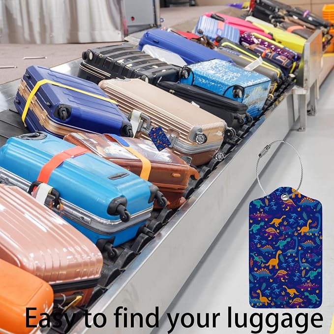 Funny Dinosaurs and Trees 2 Pack Luggage Tag - Image 5