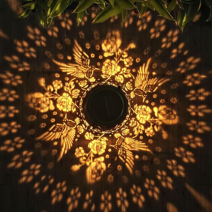 Solar Lanterns Outdoor Waterproof Hummingbird Christmas Garden Decor - Image 2
