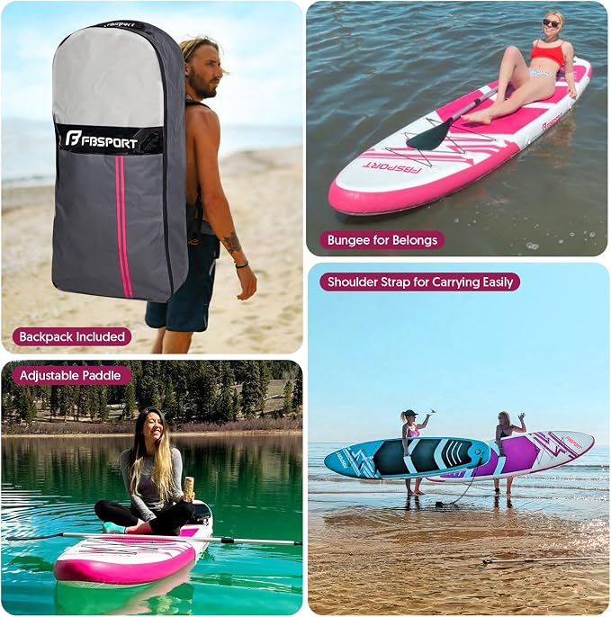 FBSPORT 11' Premium Stand Up Paddle Board, Yoga Board - Image 6