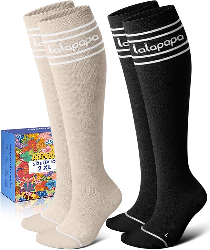 Thick Soft Cotton Compression Socks by Lalapapa