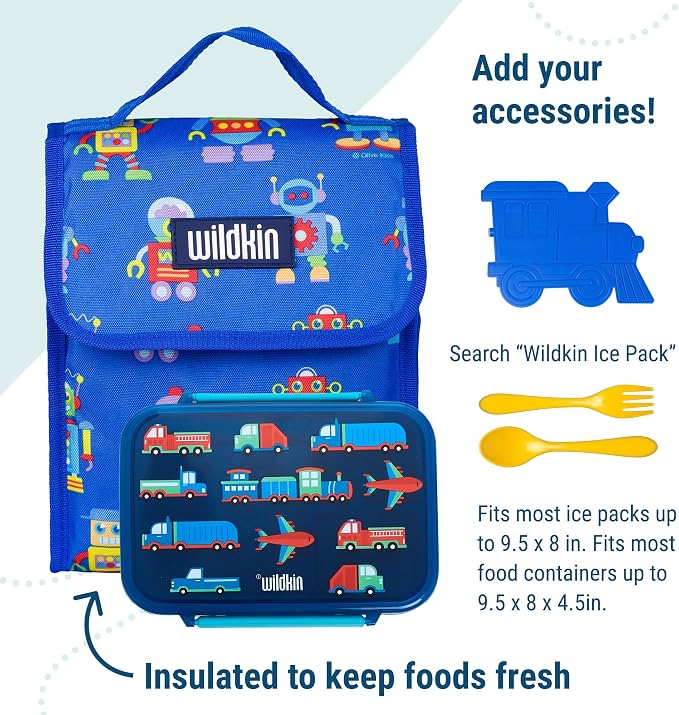 Wildkin Kids Insulated Lunch Bag – Reusable, School & Travel - Image 6