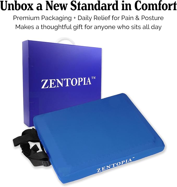 Gel and Memory Foam Seat Cushion – Office – Ergonomic Cushion Pad - Image 6