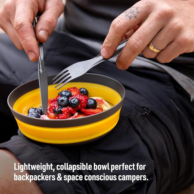Sea to Summit Frontier Ultralight Collapsible Bowl, Puffins Bill Orange - Image 2