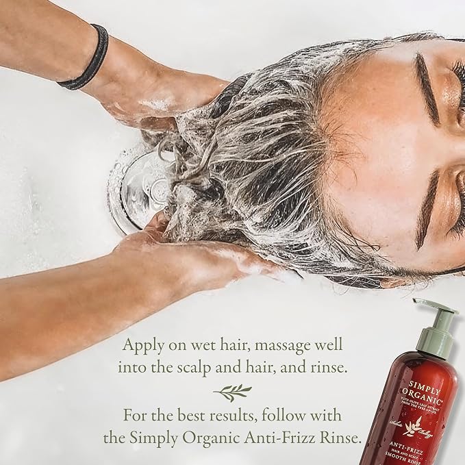 SIMPLY ORGANIC Frizz Control Hair Shampoo Scalp Wash Made in Italy, All Natural - Image 6