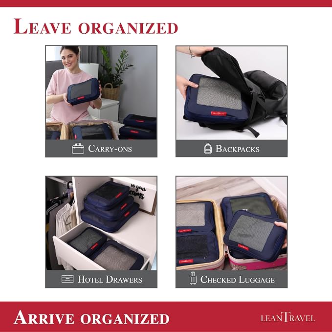 Compression Packing Cubes for Travel Organizers - Image 8