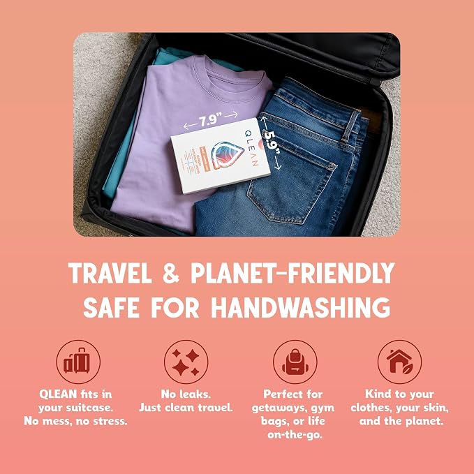 QLEAN Laundry Detergent Sheets – Travel Laundry Detergent Sheets, Eco-Friendly - Image 8