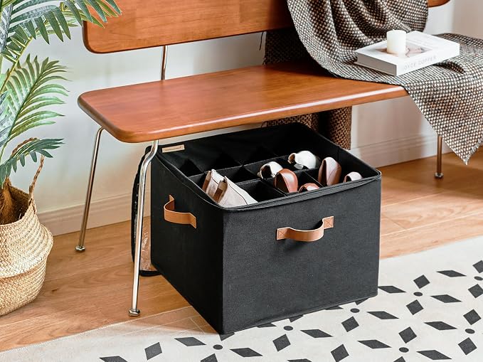 StorageWorks Shoe Organizer for Closet, Fits up to 16 Pairs, Shoe Cubby Storage - Image 6