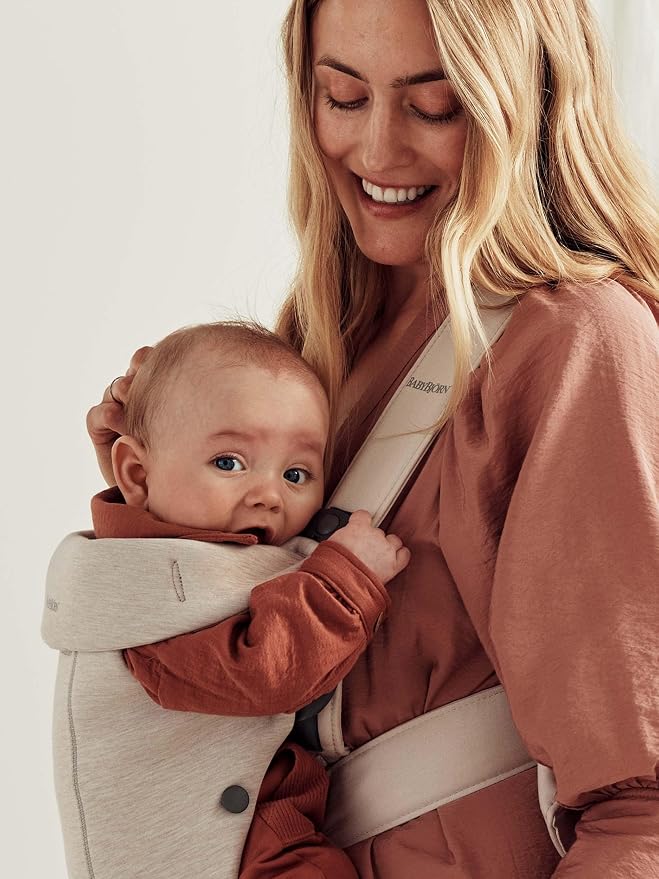 BabyBjörn Baby Carrier Mini, 3D Jersey, Light Beige | Newborn Carrier, - Image 7