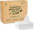 Poesie Laundry Detergent Sheets Fragrance Free Non-Plastic Precut Zero Waste by Poesie
