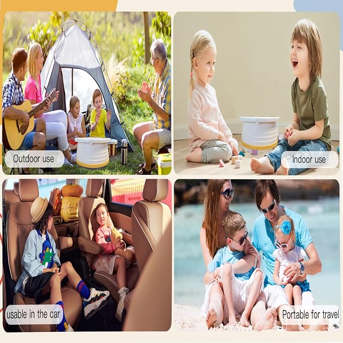 SunnySmile Portable Toilet for Kids, Portable Potty Seat for Toddler Travel - Image 2