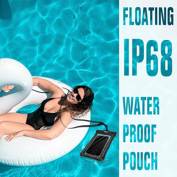 NEPHI IP68 Waterproof Phone Pouch 2 Pack-Up to 7.0"，Adjustable Neck Lanyard - Image 2
