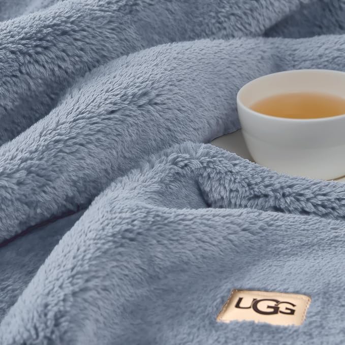 UGG Whitecap Plush Throw Blanket Fleece Lightweight Soft Cozy Throw - Image 5