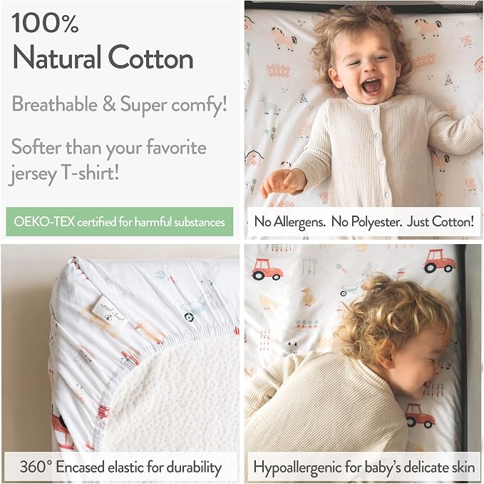 Pack and Play Sheets Fitted – Compatible - Image 3