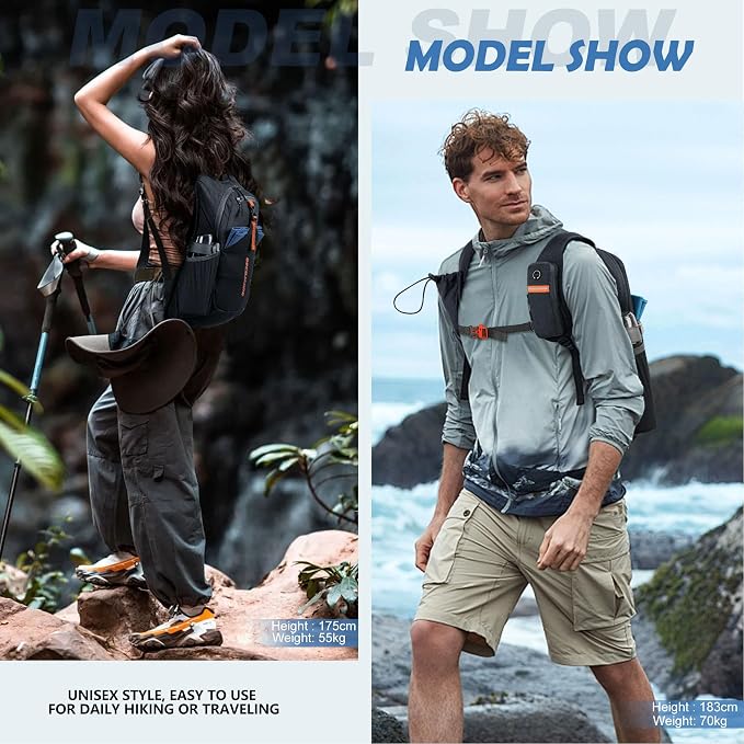 15L Small Hiking Backpack for Men Women Foldable Packable Back Pack Ultralight - Image 8