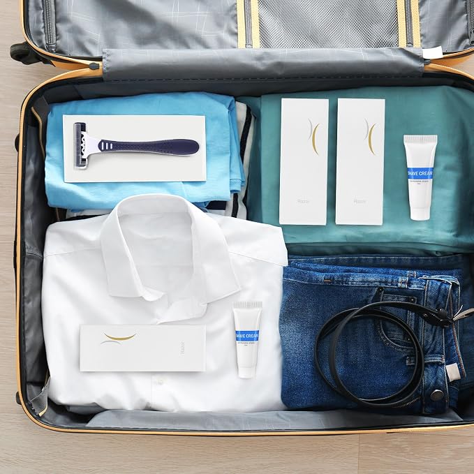 Hushee Shave Kit Bulk Travel Shaving Cream Disposable Twin Blade Razors and - Image 5