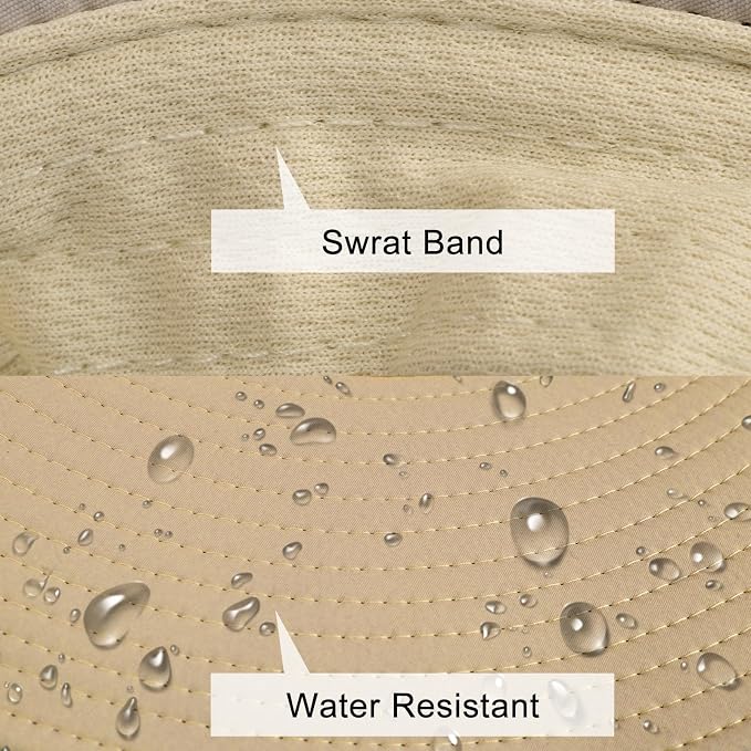 Sun Hats for Men Women Fishing Hat UPF 50+ Breathable Wide Brim Summer UV - Image 3