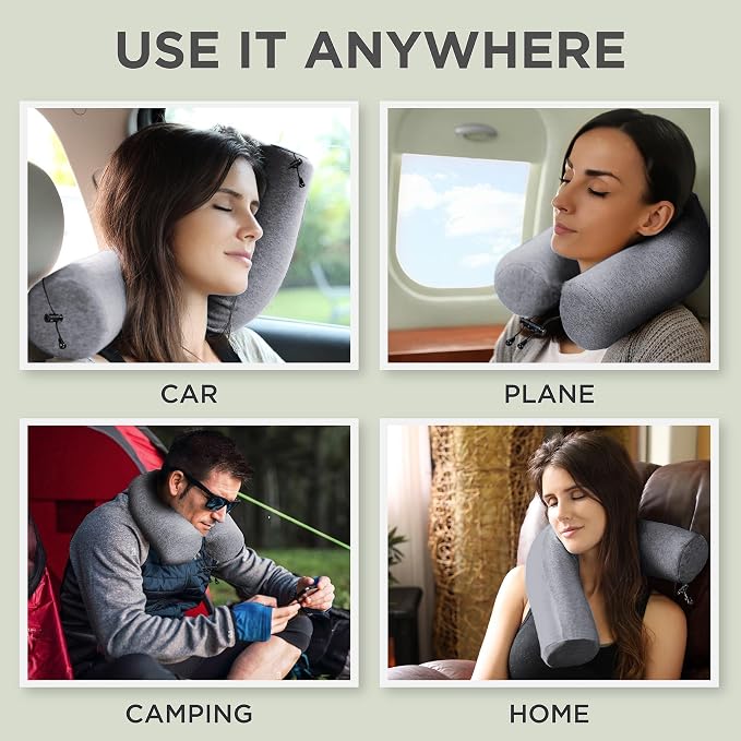 Dot&Dot Twist Memory Foam Travel Pillow - Image 4