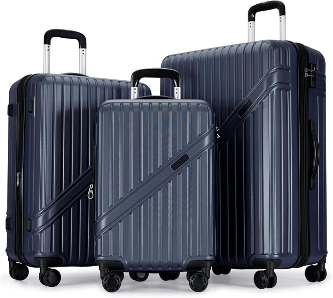 GinzaTravel Luggage Sets 3-Piece Expandable Suitcases by PRIMICIAAuthorizedProducts