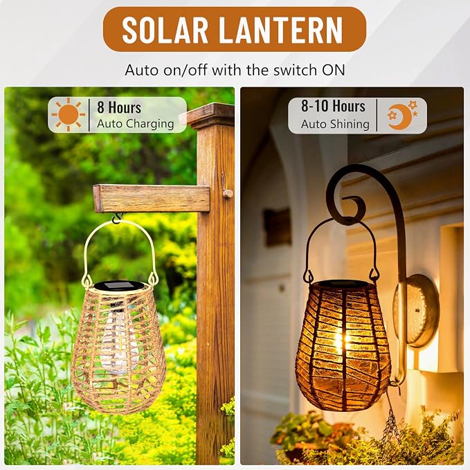 HPC Decor 2 PK Solar Lanterns - Image 4