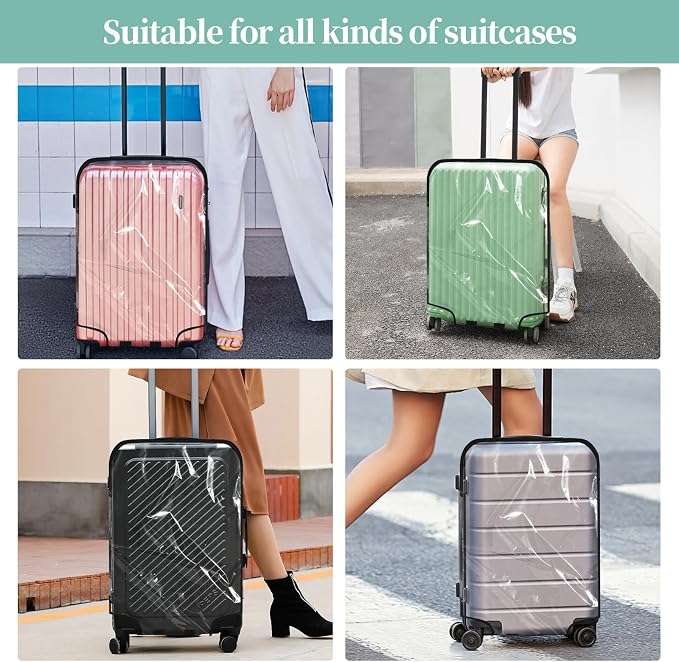 Clear PVC Luggage Cover, Waterproof Dustproof Anti-Scratch Suitcase Protector - Image 7