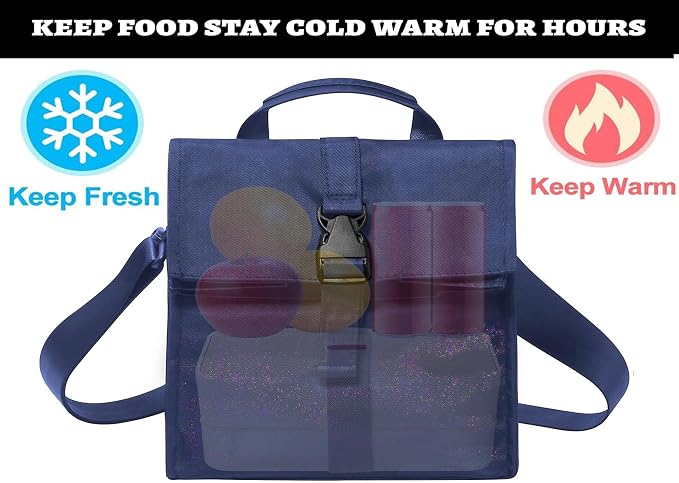 Insulated Foldable Lunch Bag- Lightweight Portable - Image 2