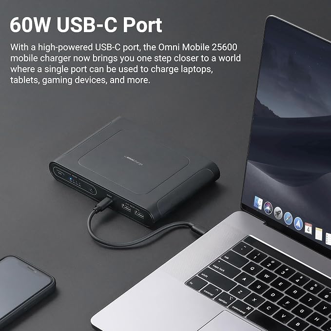 Omni Mobile 25600mah 25600 Laptop Power Bank, Universal Charger - Image 5