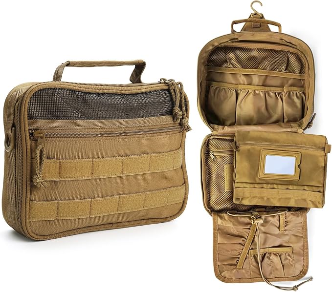 SUNRISING Toiletry Bag for Men Hanging Travel Toiletries Organizer Dopp Kit by SUNRISING