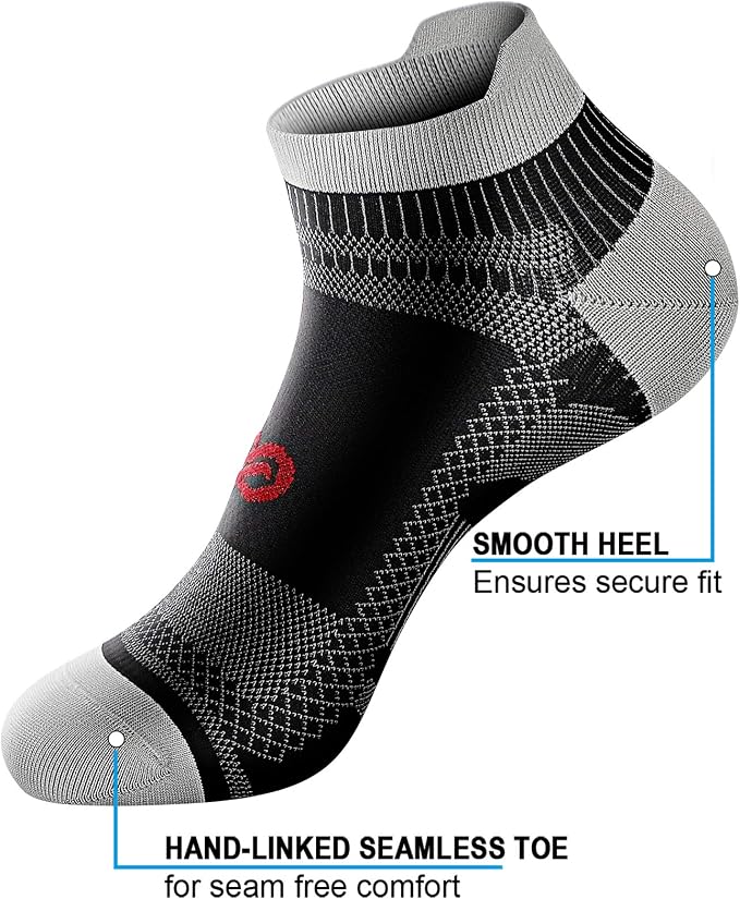 PAPLUS Ankle Compression Sock for Men and Women 2/4/6 Pairs, Low Cut - Image 3