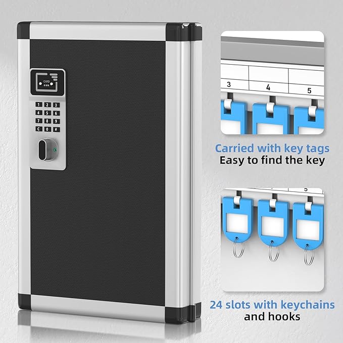 24 Slots Key Box Wall Mount - Image 6