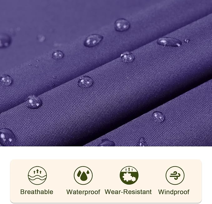 SaphiRose Unisex Rain Poncho Raincoat Hooded - Image 6