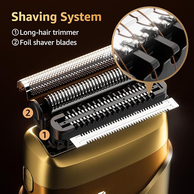 Electric Foil Shavers for Men, Mini Electric Razor, Compact Face Shaver - Image 3