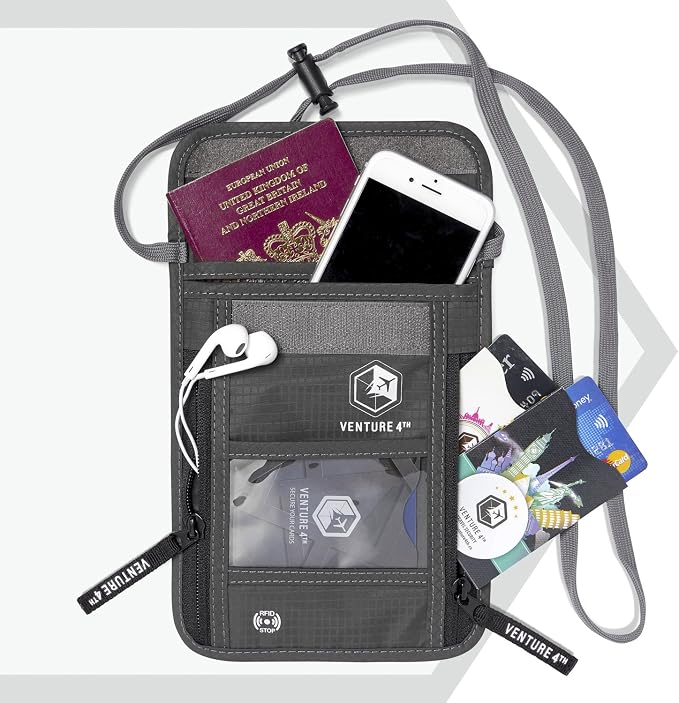 VENTURE 4TH Passport Holder Neck Wallet - Image 3