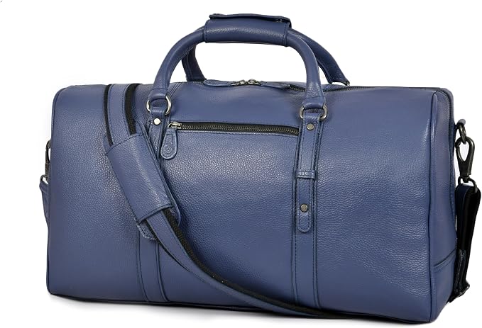 Leather Duffel Bag for Men & Women Travel, Gym Bag - Image 2