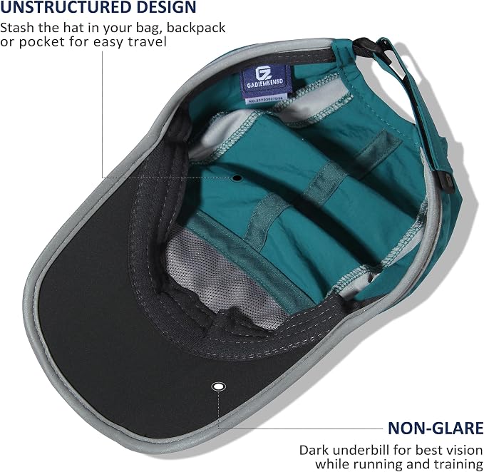 GADIEMKENSD Reflective Folding Outdoor Hat Unstructured Design UPF 50+ Sun - Image 4