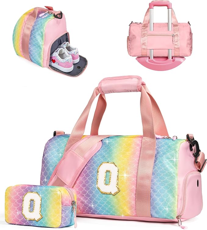 6 7 8 9 10 Year Old Girls Birthday Gift-Girl Gym Bag by Vogewood