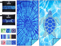 2 Pack Lightweight Thin Beach Towel Oversized 71"x32" Big Extra Large by Gomust
