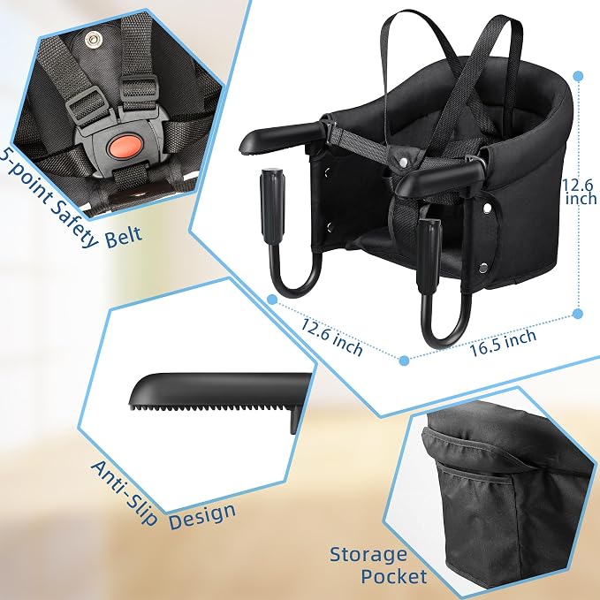 Hook On High Chair, Attach to Fast Table Chair, Clip on High Chairs to Table - Image 3