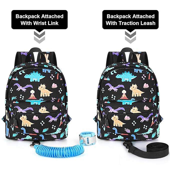 Accmor Toddler Backpack Leash, Cute Dinosaur Kids Backpack - Image 4