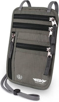 HERO Neck Wallet, RFID Blocking Passport Holder by HeroTravelSupply