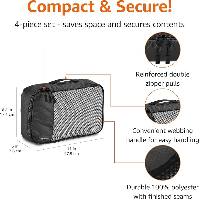 Amazon Basics Small Packing Cubes - Image 3