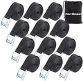 Cartman 1" x 12' Lashing Straps Cargo Tie-Down Strap Up to 600lbs, 12pk in by CARTMAN