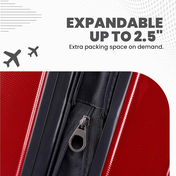 Spyder Rails 29 Inch Expandable Hardside Upright Suitcase - Image 6